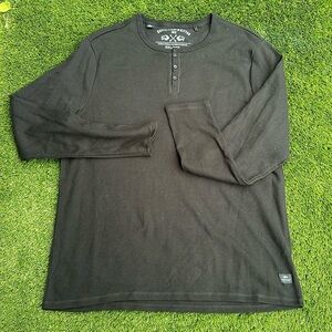 Buffalo David bitten 1972XXL long sleeve waffle knit men’s shirt black
